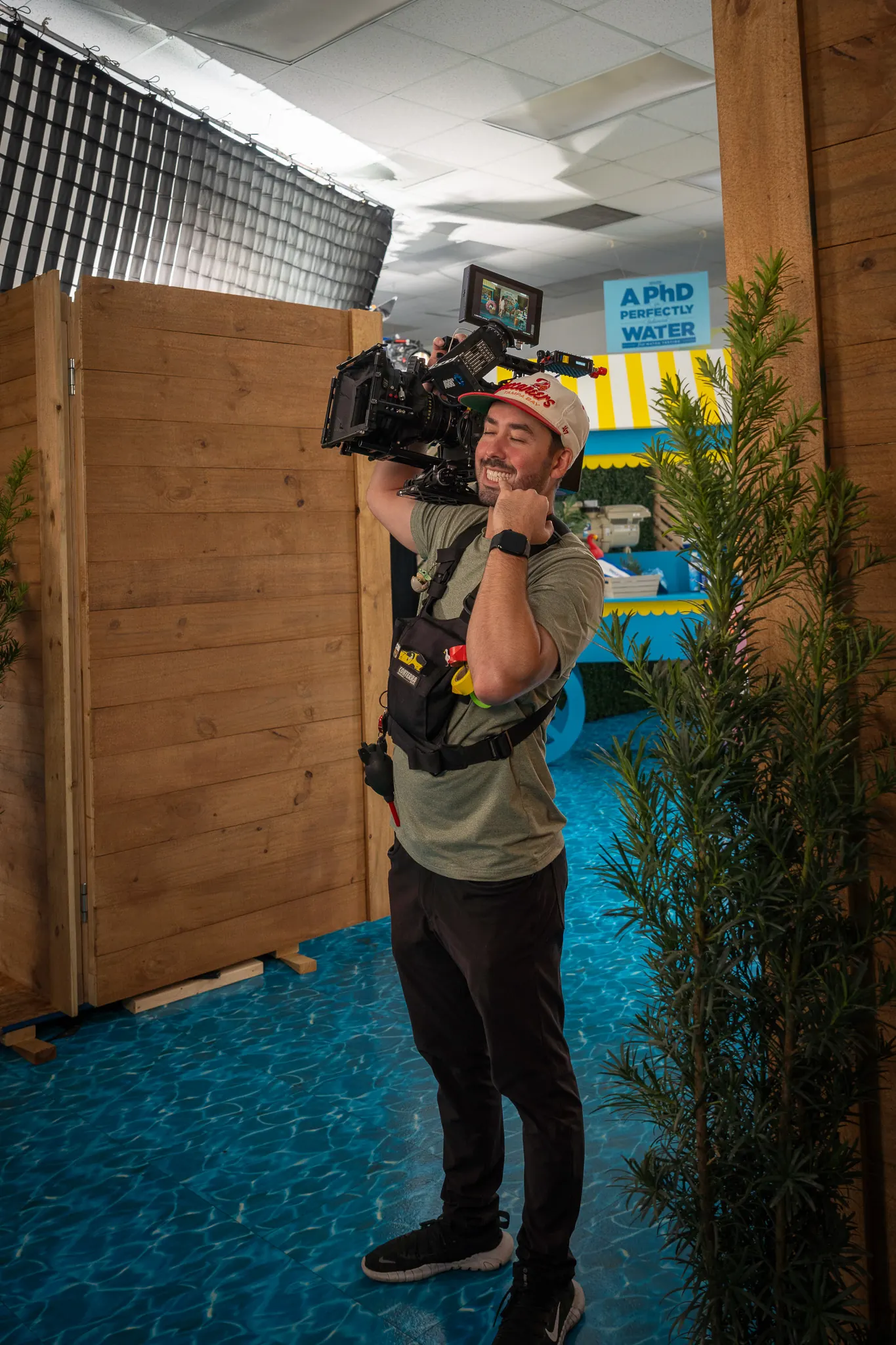 Assistant camera happy with the setup