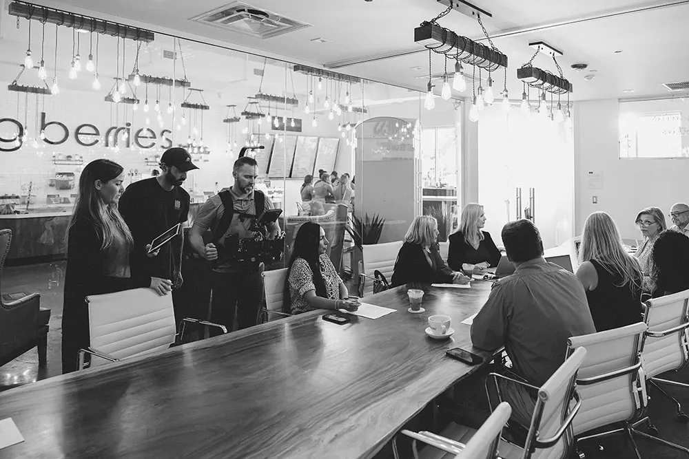 Behind the scenes of a video production with Boxl Studios
