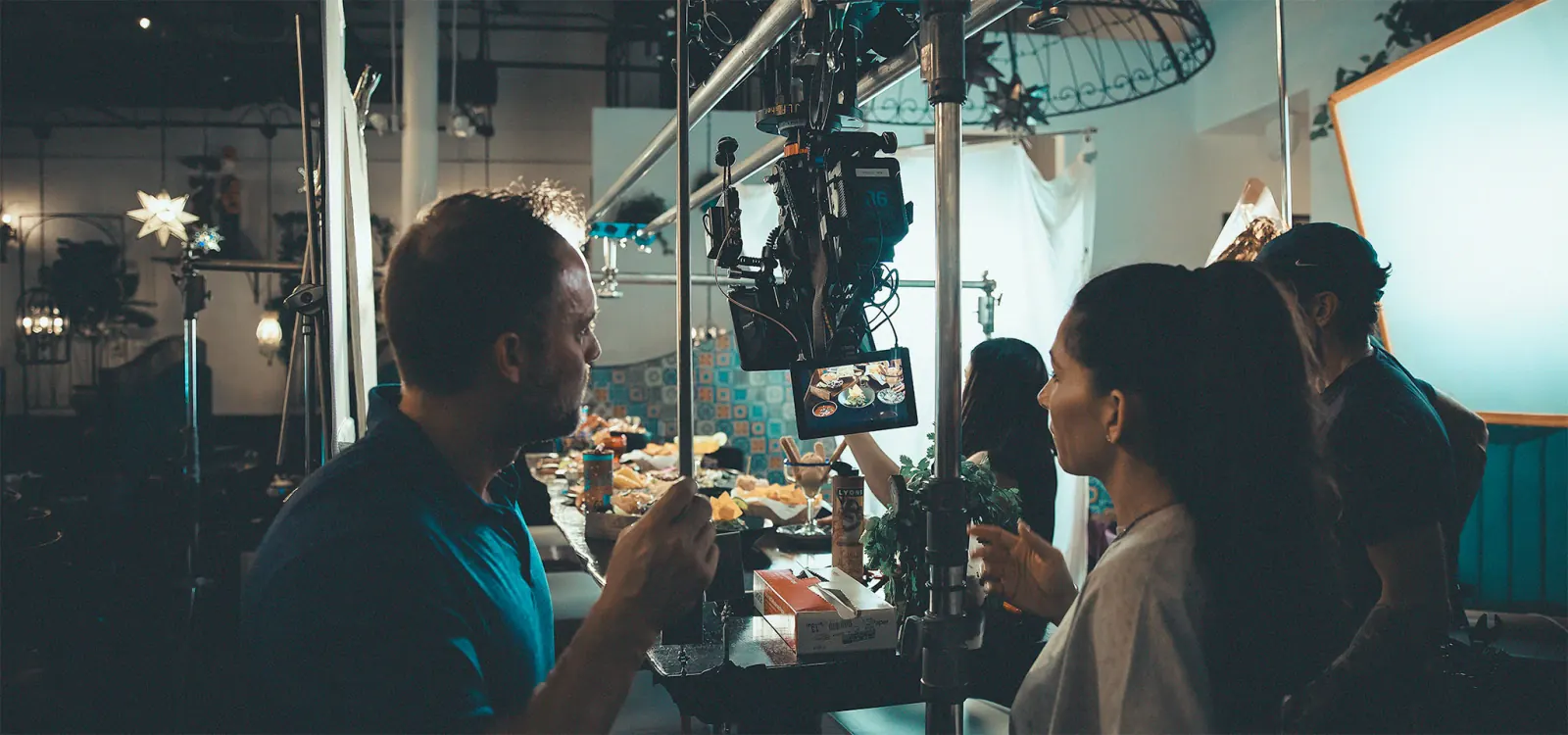 Boxl Studios behind the scenes on a Mexican restaurant food rebranding shoot