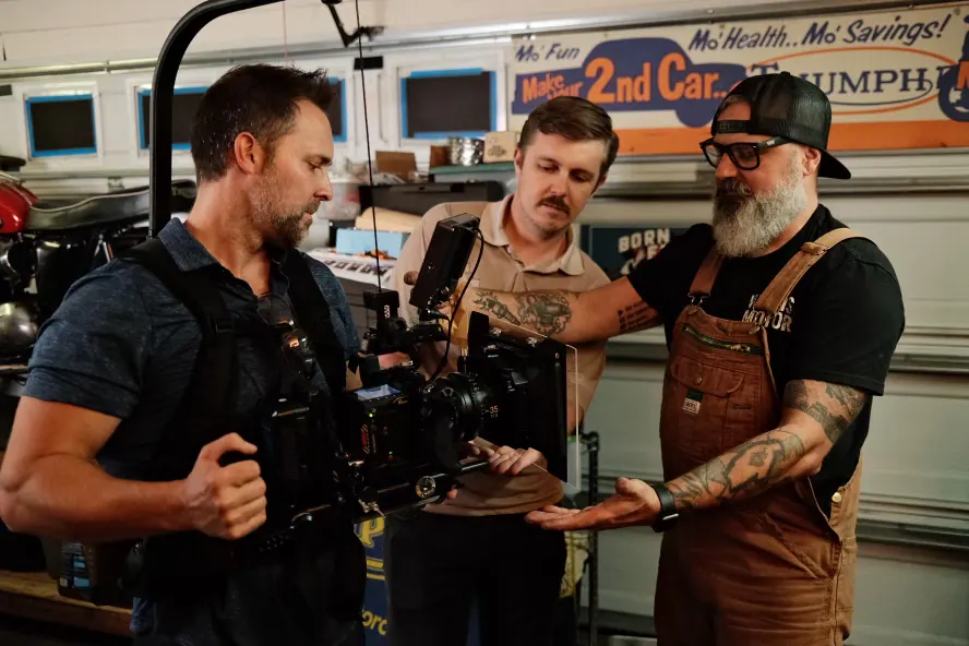 Behind the scenes of a brand storytelling video