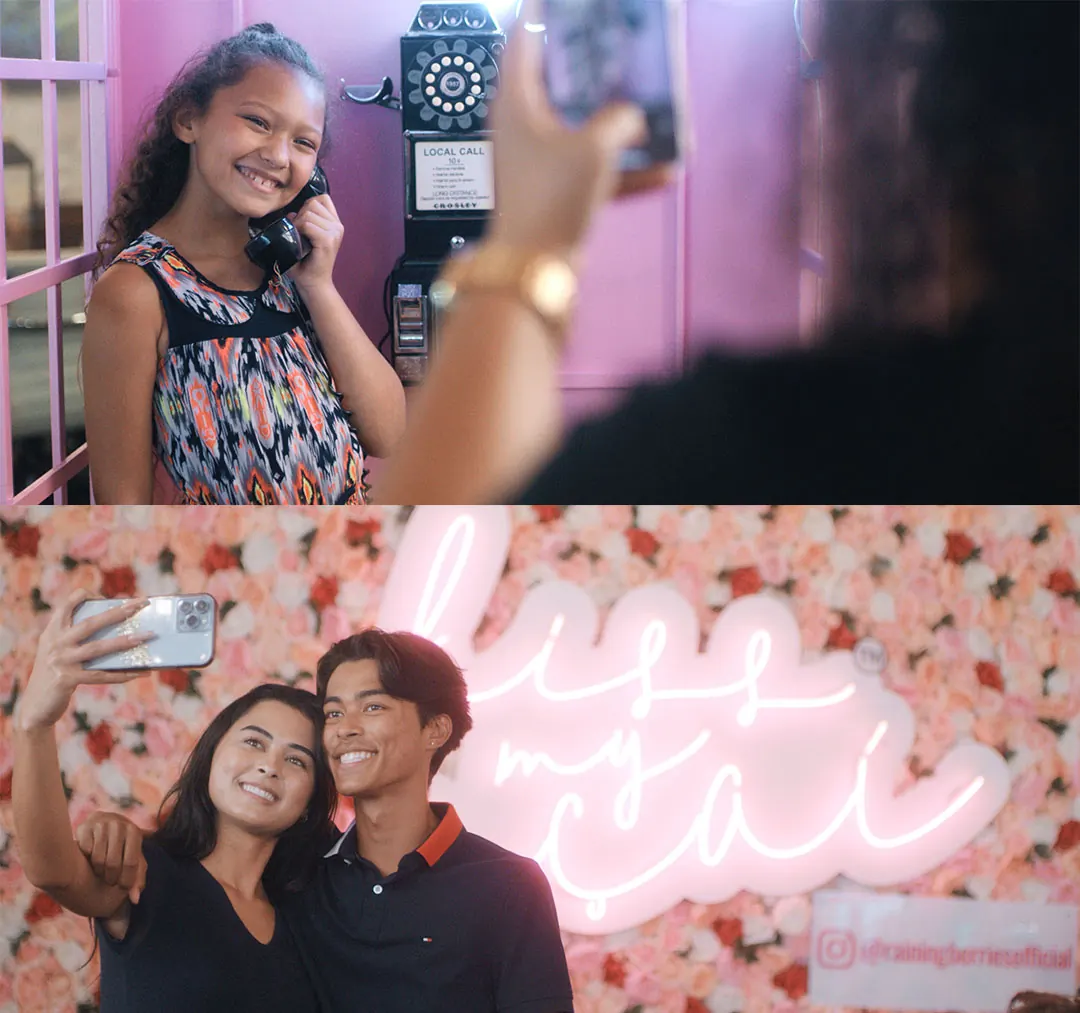 Capturing Social media content at Raining Berries