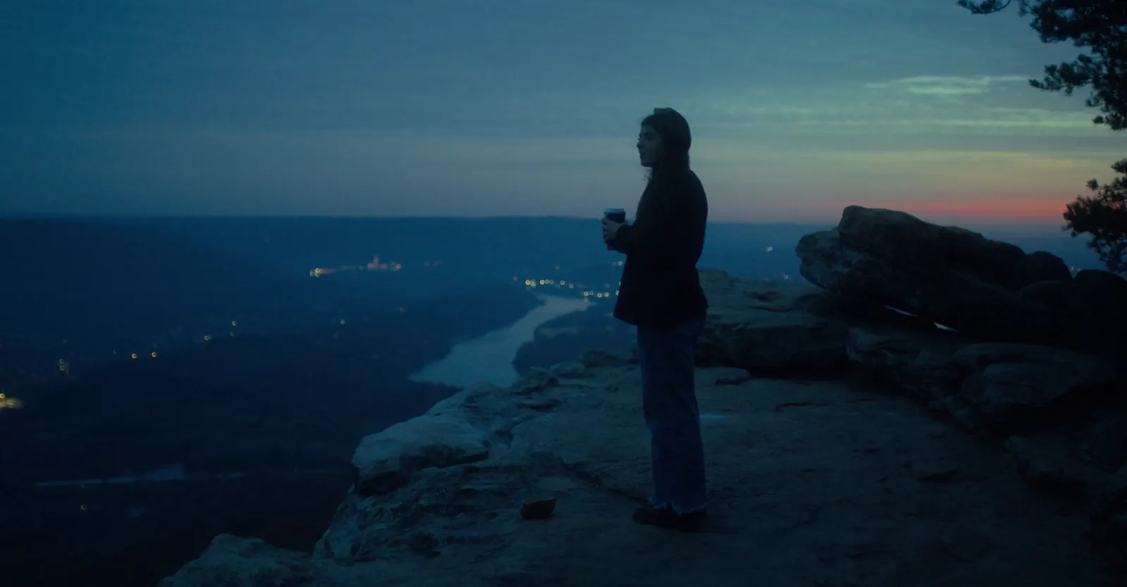 Chattanooga overlook early morning b roll